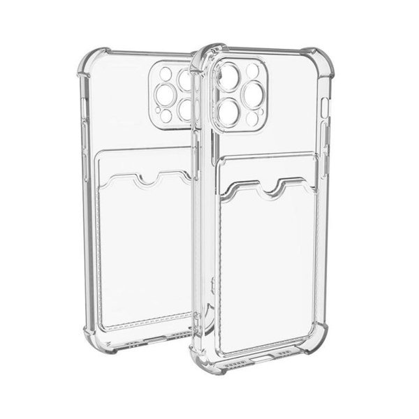 iPhone 11 Pro Max Deksel Kortholder Støtsikker Transparent