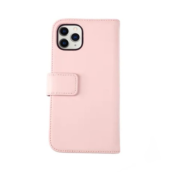 Rvelon iPhone 11 Pro Etui Ekte Skinn Rosa