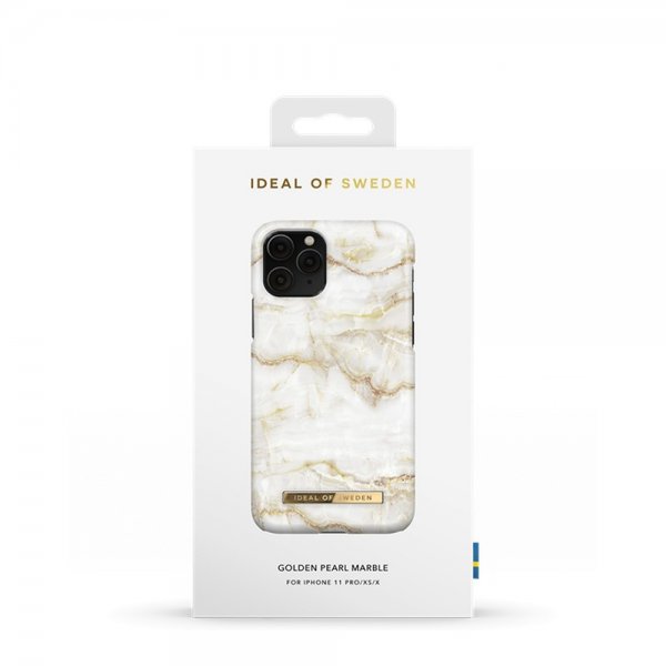 Ideal of Sweden iPhone 11 Pro Deksel Fashion Case Golden Pearl Marble