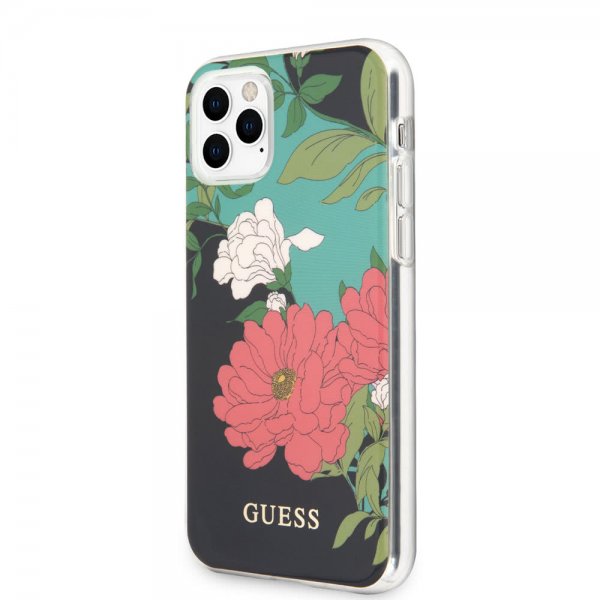 Guess iPhone 11 Pro Deksel Flower Edition N.1 Svart