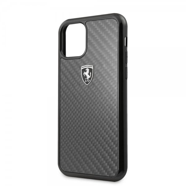 Ferrari iPhone 11 Pro Deksel Karbonfibertekstur Svart
