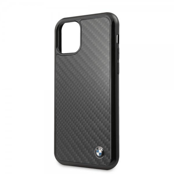 BMW iPhone 11 Pro Deksel Karbonfibertekstur Svart