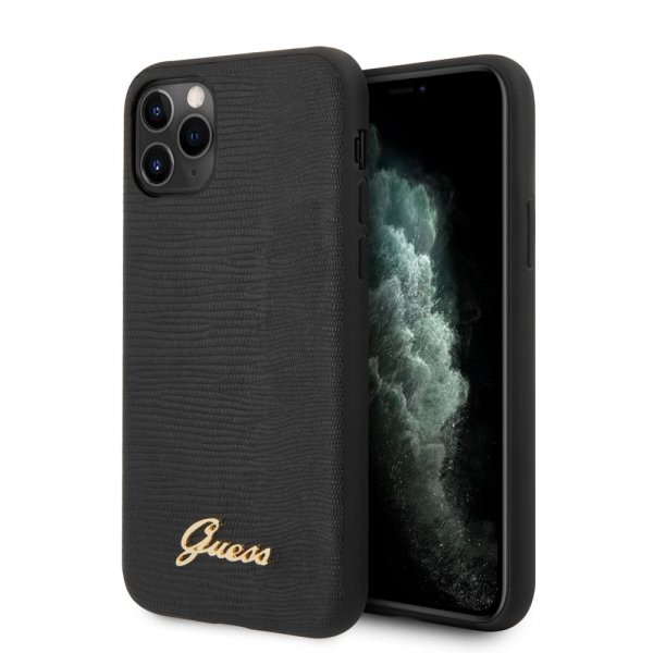 Guess iPhone 11 Pro Deksel Lizard Svart
