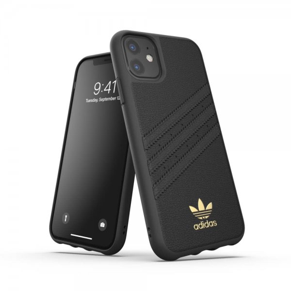 Adidas iPhone 11 Deksel OR 3 Stripes Snap Case Premium Kortlomme FW19 Svart