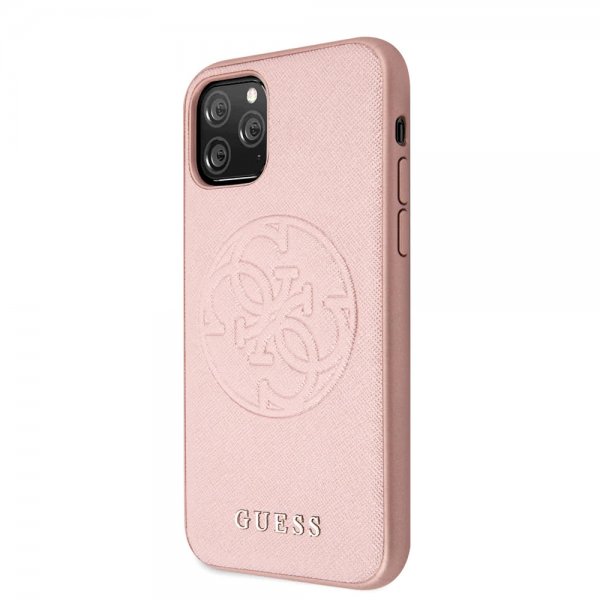Guess iPhone 11 Pro Deksel Saffiano Cover RoseGUll
