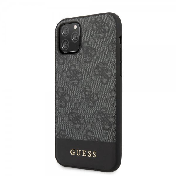 Guess iPhone 11 Pro Deksel Stripe Cover Grå