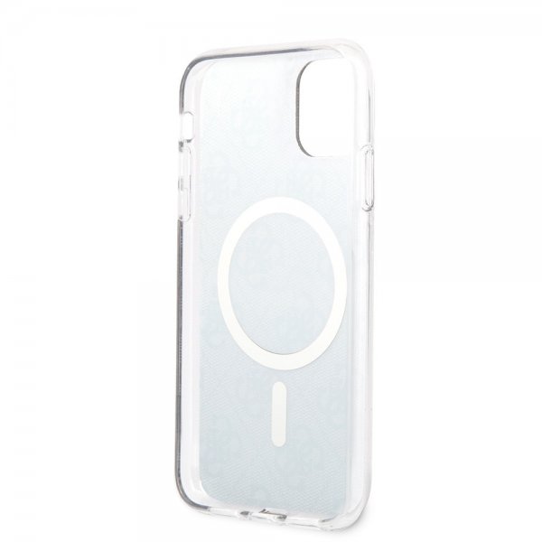 Guess iPhone 11 Deksel 4G Pattern MagSafe Svart