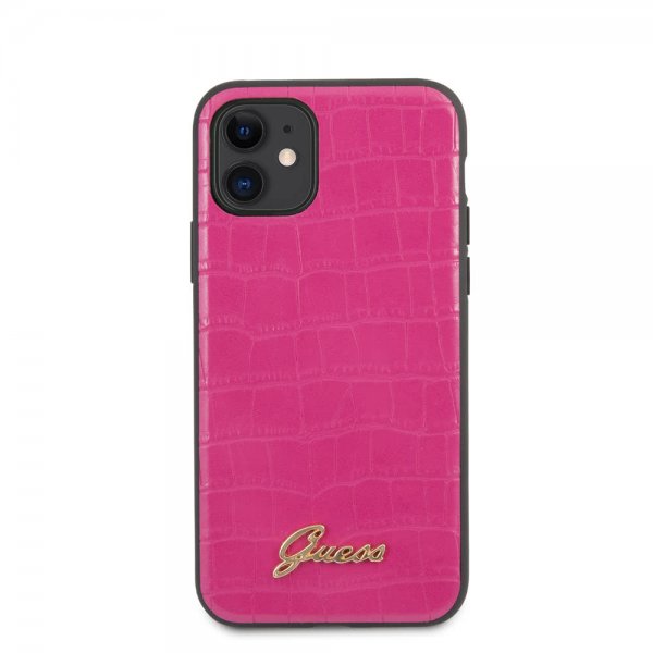 Guess iPhone 11 Deksel Croco Rosa