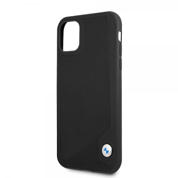 BMW iPhone 11 Deksel Debossed Stripes Svart