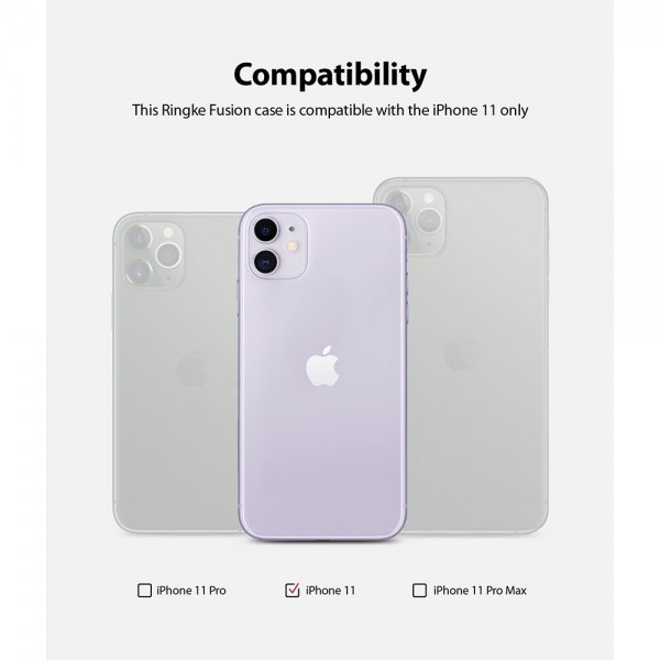 Ringke iPhone 11 Deksel Fusion Matte Clear
