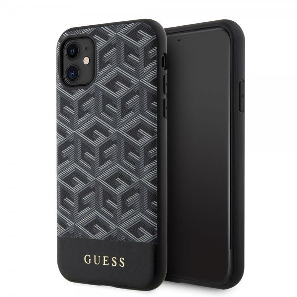 Guess iPhone 11 Deksel G Cube MagSafe Svart