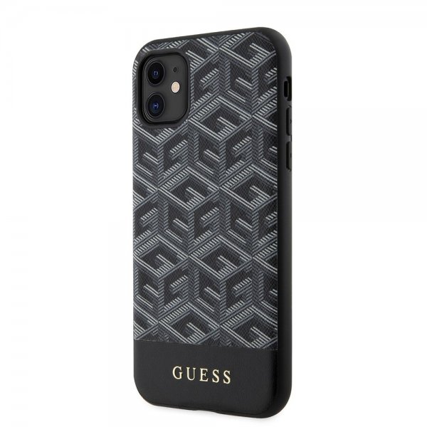 Guess iPhone 11 Deksel G Cube MagSafe Svart