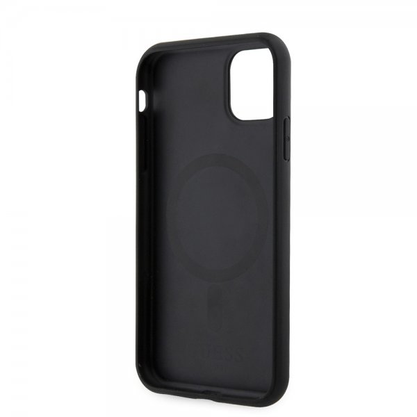 Guess iPhone 11 Deksel G Cube MagSafe Svart