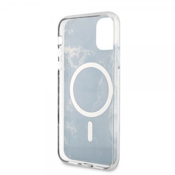 Guess iPhone 11 Deksel Golden Marble MagSafe Svart