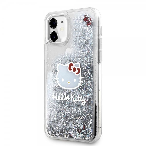 Hello Kitty iPhone 11 Deksel Liquid Glitter Translucent