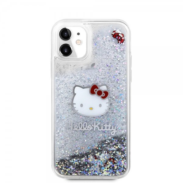 Hello Kitty iPhone 11 Deksel Liquid Glitter Translucent