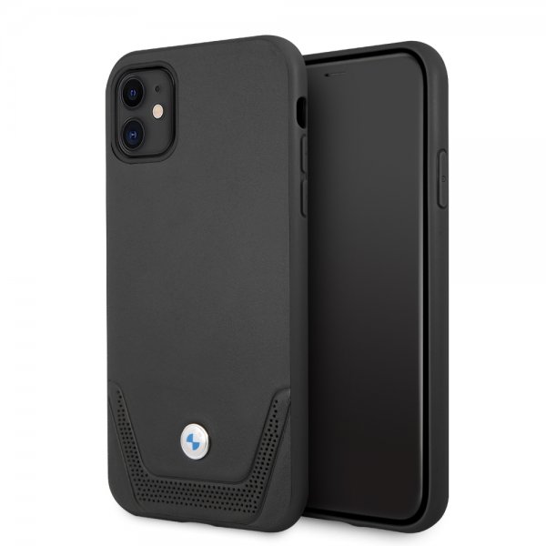 BMW iPhone 11 Deksel Logo Perforert Svart