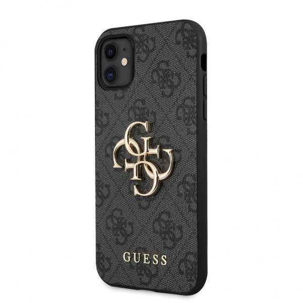 Guess iPhone 11 Deksel Metal Logo Grå