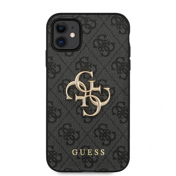 Guess iPhone 11 Deksel Metal Logo Grå