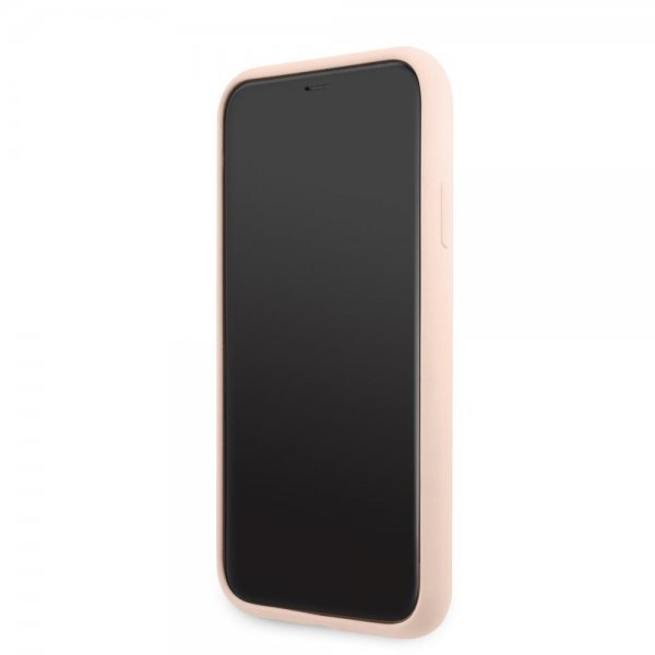 Guess iPhone 11 Deksel Metal Triangle Rosa