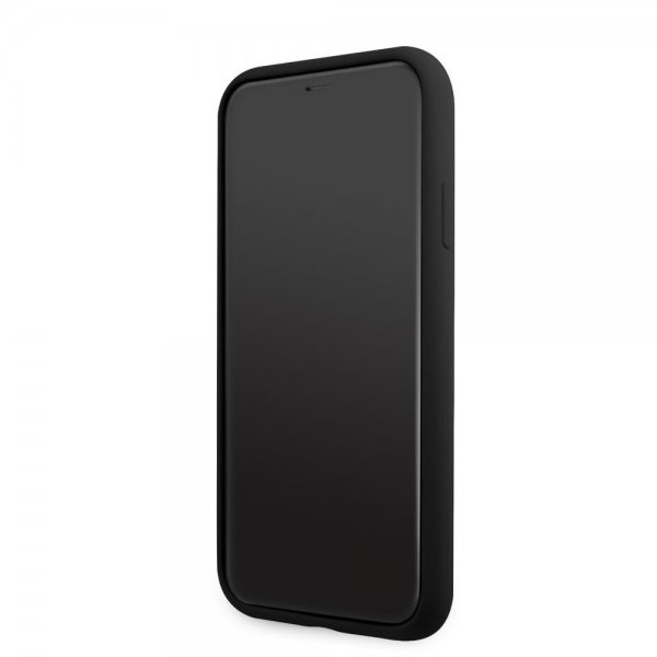Guess iPhone 11 Deksel Metal Triangle Svart
