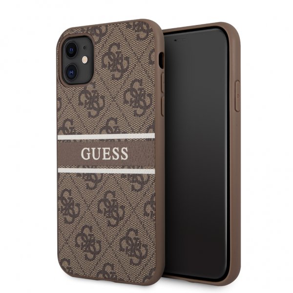 Guess iPhone 11 Deksel Printed Stripe Brun