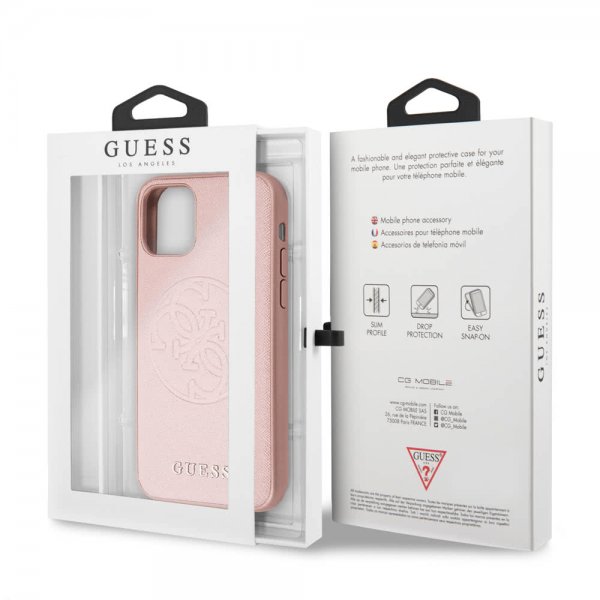 Guess iPhone 11 Deksel Saffiano Cover Rosegull