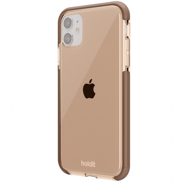 holdit iPhone 11 Deksel Seethru Dark Brown