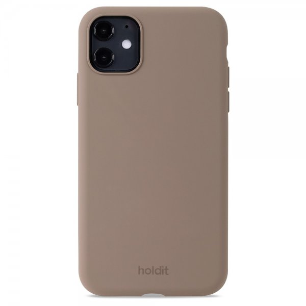 holdit iPhone 11 Deksel Silikon Mocha Brown