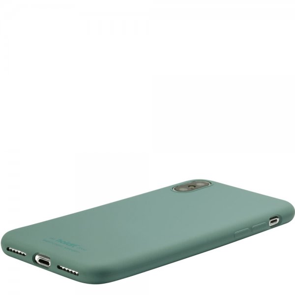 holdit iPhone X/Xs Deksel Silikon Moss Green