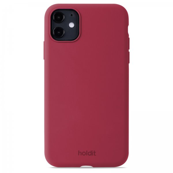 holdit iPhone 11 Deksel Silikon Red Velvet
