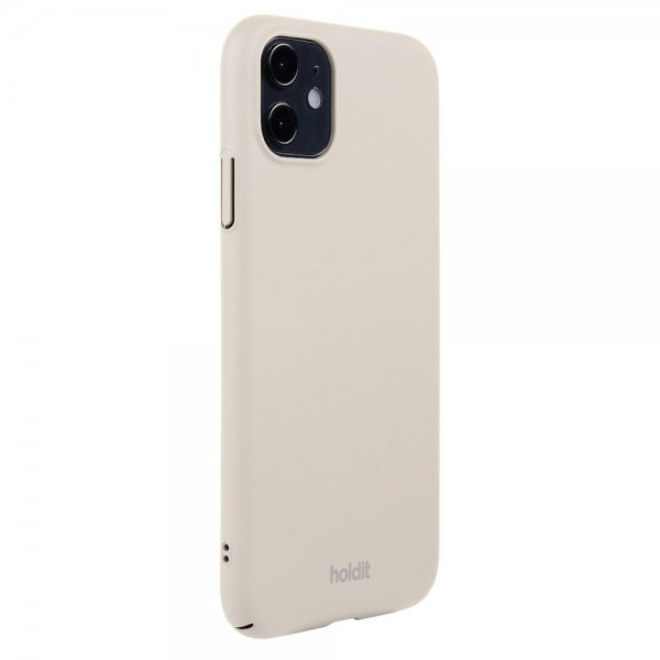 holdit iPhone 11 Deksel Slim Case Light Beige