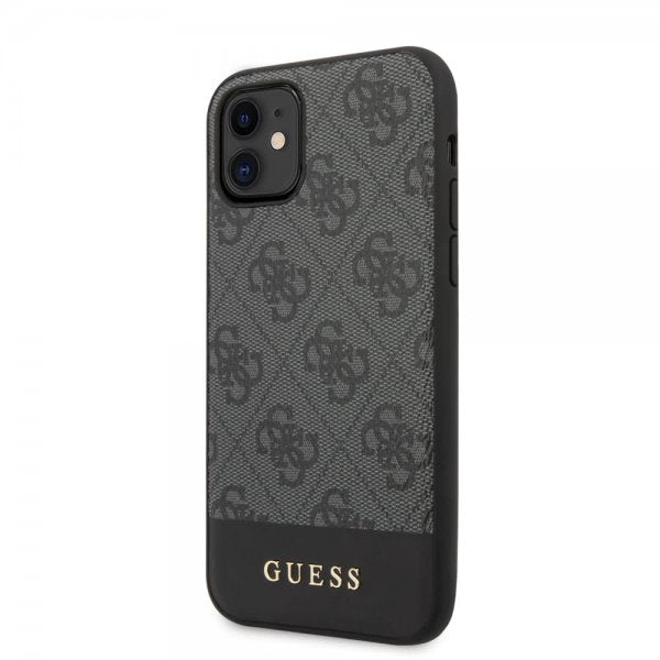 Guess iPhone 11 Deksel Stripe Cover Grå