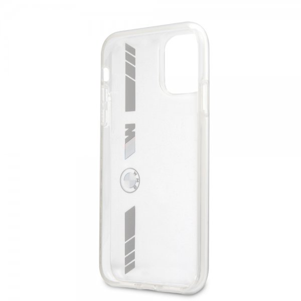 BMW iPhone 11 Deksel Stripes Sølv Transparent