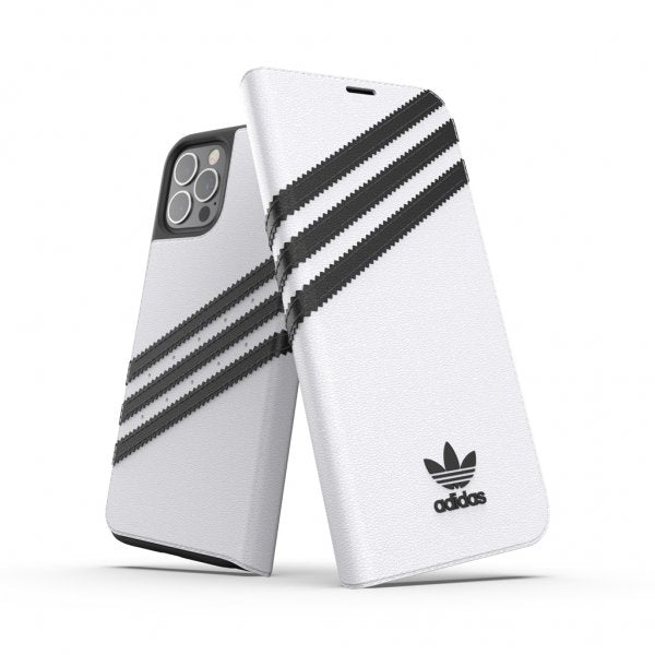 Adidas iPhone 12/iPhone 12 Pro Etui Booklet Case Hvit