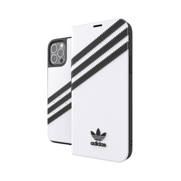 Adidas iPhone 12/iPhone 12 Pro Etui Booklet Case Hvit