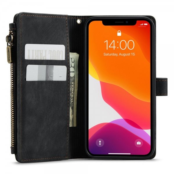 CaseMe iPhone 12/iPhone 12 Pro Etui C30 Series Svart