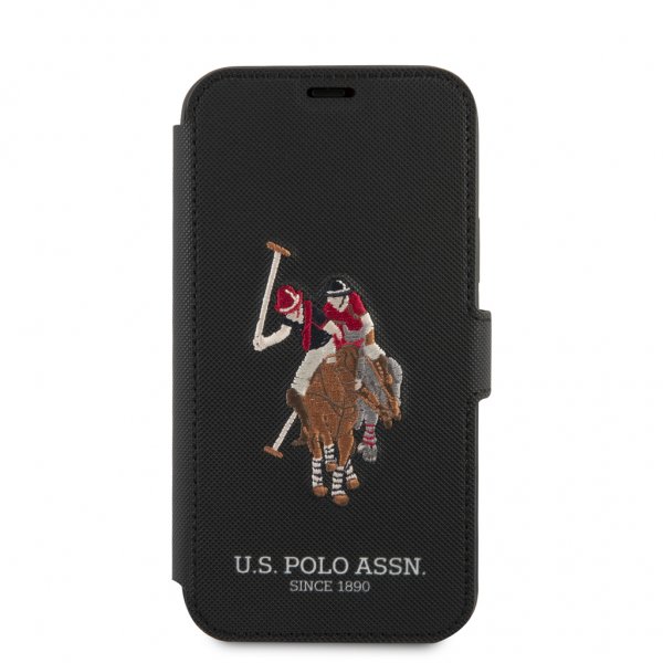 U.S. Polo iPhone 12/iPhone 12 Pro Etui Embroidery Svart
