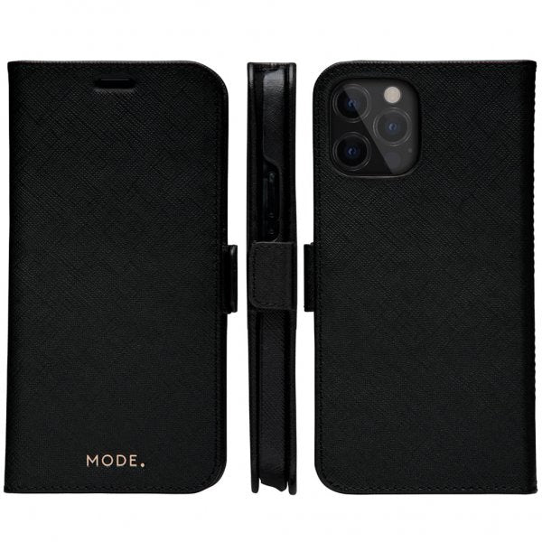 dbramante1928 iPhone 12/iPhone 12 Pro Etui New York Löstagbart Deksel Night Black
