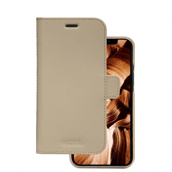 dbramante1928 iPhone 12/iPhone 12 Pro Etui New York Löstagbart Deksel Sahara Sand