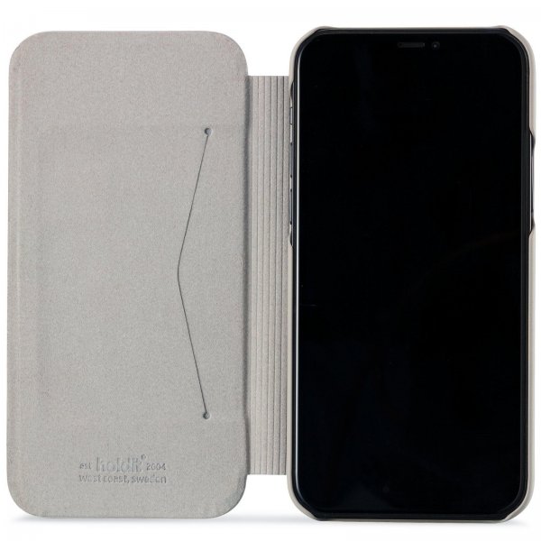 holdit iPhone 12/iPhone 12 Pro Etui SlimFlip Wallet Taupe