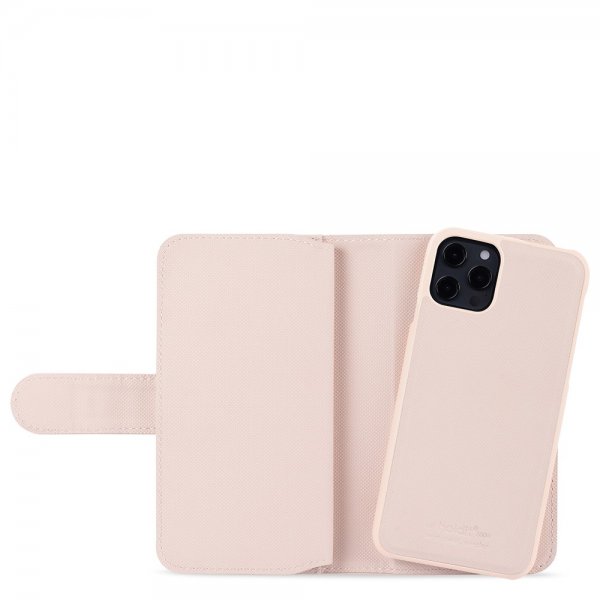 holdit iPhone 12/iPhone 12 Pro Etui Wallet Case Extended Magnet Avtakbart Deksel Blush Pink