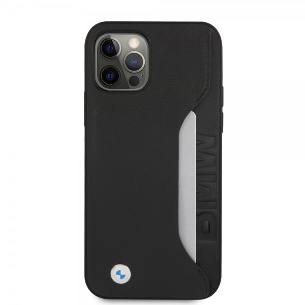 BMW iPhone 12/iPhone 12 Pro Deksel Card Slot Svart