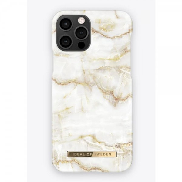 Ideal of Sweden iPhone 12/iPhone 12 Pro Deksel Fashion Case Golden Pearl Marble