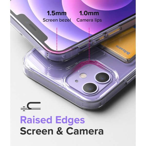 Ringke iPhone 12/iPhone 12 Pro Deksel Fusion Card Clear