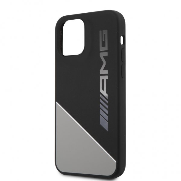 AMG iPhone 12/iPhone 12 Pro Deksel Liquid Silicone Grå