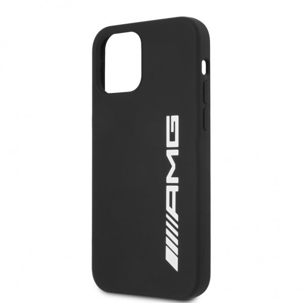 AMG iPhone 12/iPhone 12 Pro Deksel Liquid Silicone Svart