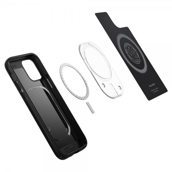 Spigen iPhone 12/iPhone 12 Pro Deksel Mag Armor Matte Black
