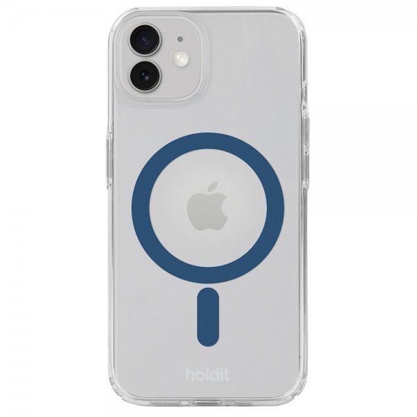 holdit iPhone 12/iPhone 12 Pro Deksel MagSafe Case Denim Blue Transparent