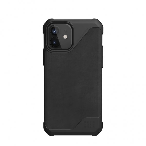 Urban Armor Gear (UAG) iPhone 12/iPhone 12 Pro Deksel Metropolis LT Leather Svart